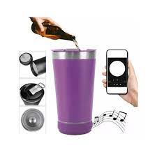 Vaso Térmico Con Parlante Bluetooth