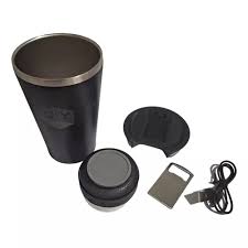 Vaso Térmico Con Parlante Bluetooth